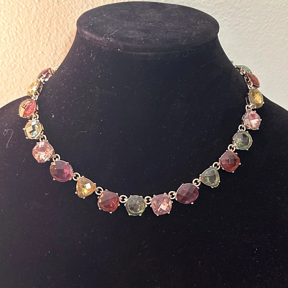 Anne Klein Multicolor Gemstone Necklace - Picture 1 of 6
